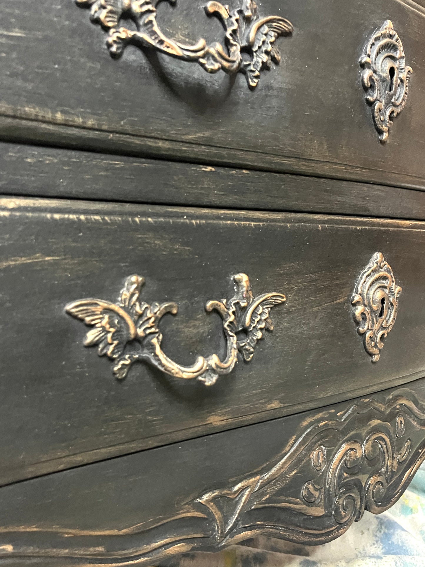 Beautiful hand painted night stand