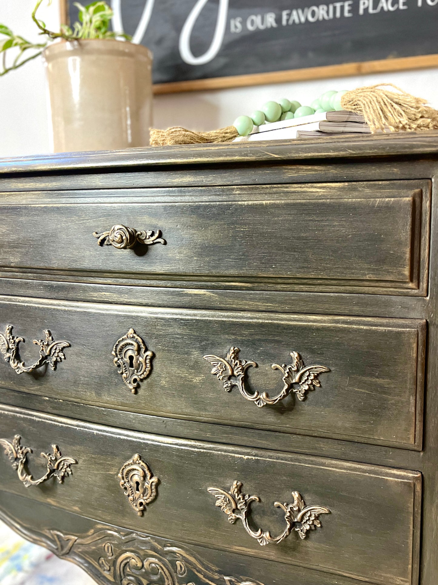 Beautiful hand painted night stand