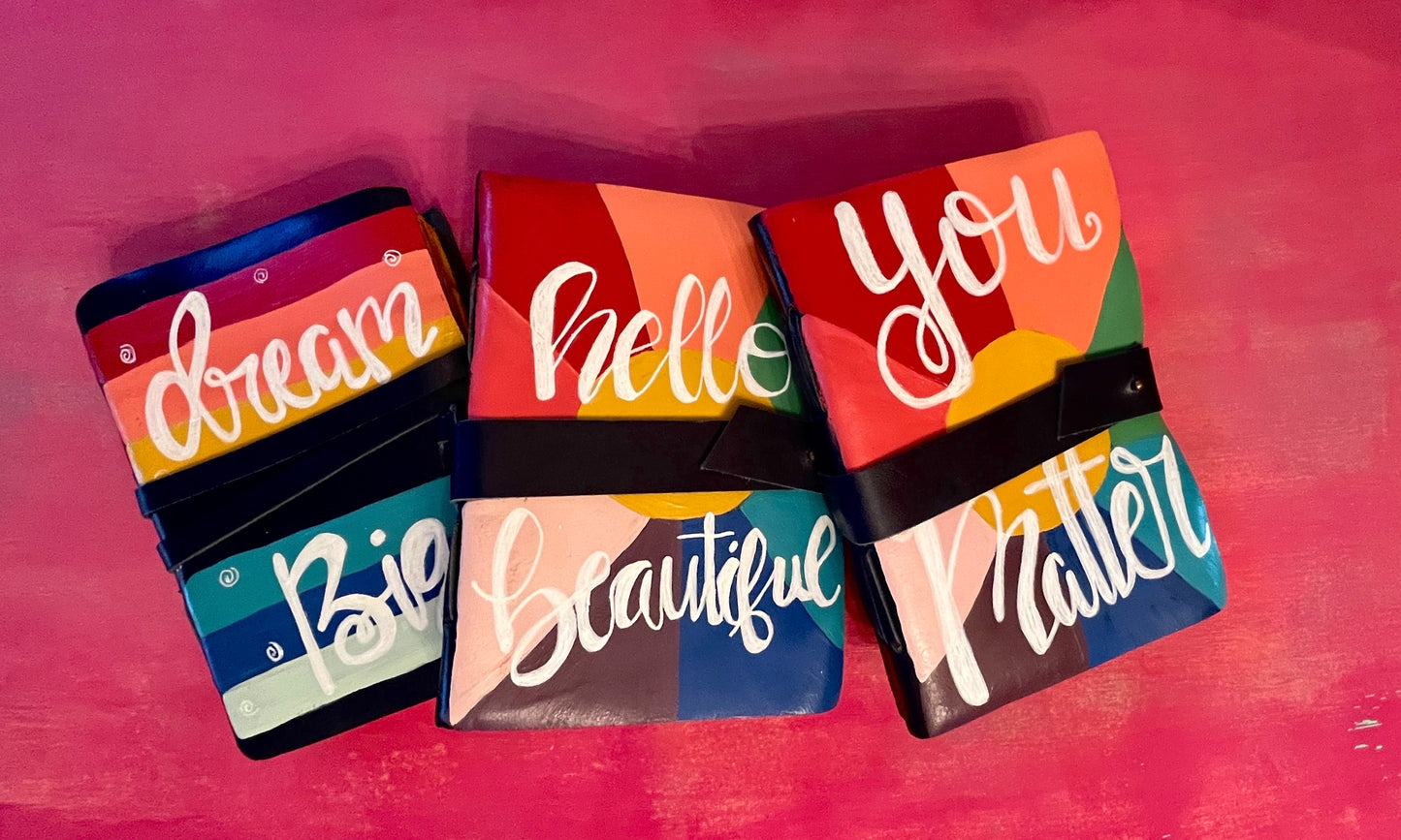 You Matter hand painted journal