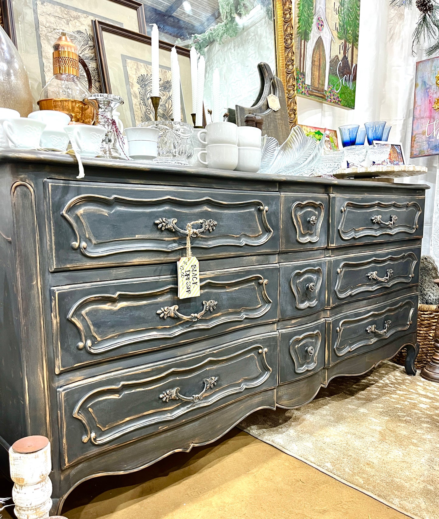 French Provençal Hand Painted Dresser SOLD