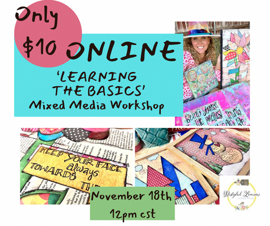 ONLINE mixed media class: learning the basics